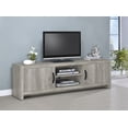 thumbnail image 2 of Burke 2-door Engineered Wood 71-inch TV Stand Grey Driftwood, 2 of 10