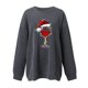thumbnail image 2 of Gibobby Sudaderas para mujer navidad Tops para mujer, de tamaño, sudadera de manga larga, suéter con capucha, blusa de otoño para chicas adolescentes(Gris oscuro,XG), 2 of 4