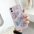thumbnail image 3 of Compatible with iPhone 13/12 Pro Butterfly Case, Cute Pretty Butterfly Glitter Shockproof Soft Silicone Girls Women Cover Case Compatible with iPhone 13/12, 3 of 4