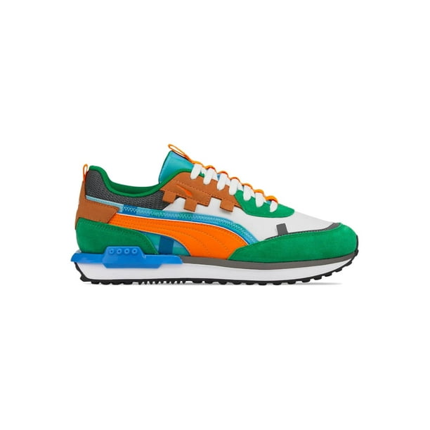 Tenis Puma City Rider x Minecraft Hombre Verde 27 385748 01