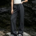 thumbnail image 4 of ZZwxWA Womens Workout Sports Pants Elastic Waist Drawstring Loose Fit Trousers Stylish Running Outdoor Hiking Track Pant, 4 of 5