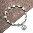 thumbnail image 2 of CIYISON Catholic Saint Benedict Bracelet Priest Exorcist Bracelet Adjustable Push-pull Bracelet Religious Beaded Bracelets, 2 of 6
