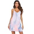 thumbnail image 2 of Ekouaer Women' Nightgown Sleeveless Sleepwear Sleep Shirt Racerback Night Shirt Pajama Dress, 2 of 5