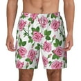thumbnail image 3 of Uemuo Rose Flowers Pattern Mens Swim Trunks Quick Dry Board Shorts with Mesh Lining, Stretch Beach Shorts Quick Dry No-Chafing Board Shorts-XX-Large, 3 of 9
