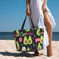 thumbnail image 5 of Rocae Avocado Love for Large Women's Waterproof Beach Bag Tote with 7 Pockets Pool Bag for Travel Gym Vacation, 5 of 6
