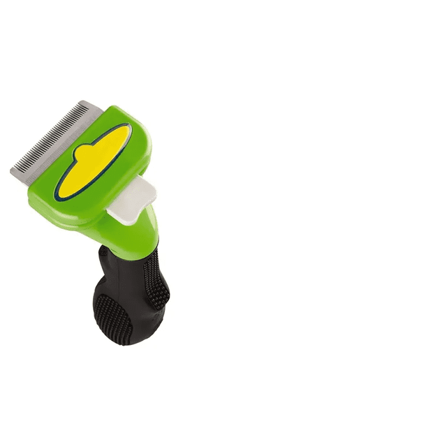 Cepillo Deslanador de Metal Malubero Para Pelo de Perro O Gato Verde