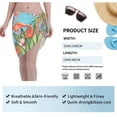 thumbnail image 7 of Geaub Tropical Jungle Flamingo Women's Short Wrap Skirt, Beach Sun Protection Shawl, Swimsuit Bra, Swimwear Tunic, 7 of 7