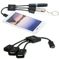 thumbnail image 2 of GENEMA 3in1 USB 3.1 Type-C To Micro USB 2.0 Power Charging Host OTG Hub Cable Adapter, 2 of 9