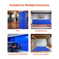 thumbnail image 5 of KFFKFF Athletic Wall Cushioning, 71 x 24 x 2 inch Resilient Wall Cover, Detachable 2" Thick Foam Dense Basketball Arena Wall-Attached Cushioning, Robust Water-Resistant Safety Pad for Gym, 5 of 9