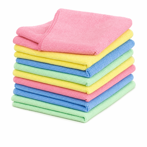 10 Pcs Microfiber Cleaning Cloths, 30x30cm Thickened Kitchen Dish Towels, Ultra-Absorbent Non-Scratch, Reusable Washable Towels for Dishes, Countertops, Cars