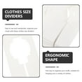 thumbnail image 4 of Niceauty 10Pcs White Garment Dividers Closet Hangers Easy to Manipulate Clothes Organizer, 4 of 5