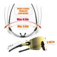 thumbnail image 2 of Gafas de Sol para Ciclismo RT100 sin Montura Doradas para Mujeres y Hombres, 2 of 7
