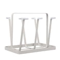 thumbnail image 1 of Escurridor de metal para tazas, organizador de tazas antideslizante con mango de madera, compacto y estable, para deportes acuáticos, 1 of 5