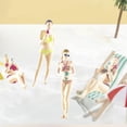 thumbnail image 1 of 4pcs 1:64 Figuras de escala con Bikini Figura Diseño de figuras Modelo para la estación de tren Mesa de arena Jardín de hadas, 1 of 9