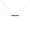Yellow, variant on Minimalist Horizontal Bar Straight Line Pendant Necklace With Ruby Stone in 925 Silver With 14K White Gold Over