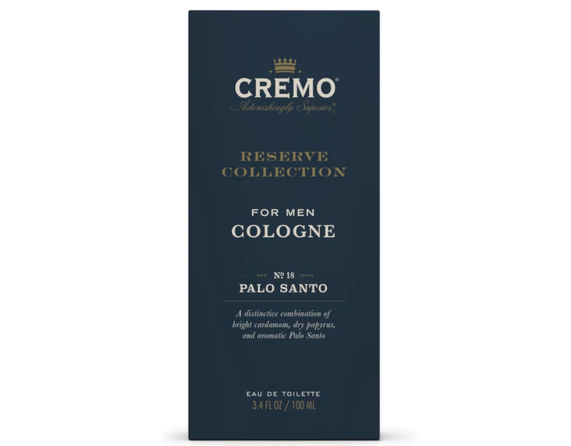 Cremo Reserve Collection For Men Cologne No. 18 Palo Santo, 3.4 Fl. Oz