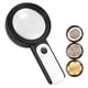 thumbnail image 1 of Lupa con luz, lupa grande de mano, lupa iluminada con luz LED para degeneración macular, lectura de personas mayores, soldadura, inspección, monedas, joyería, exploración Fokelyi 221374-1, 1 of 9