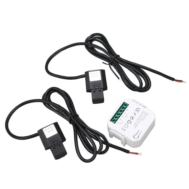 100-240V AC WiFi Compteur de Puissance Intelligent Consommation d'Énergie en Temps Réel Pince Monophasée Compteur d'Électricité Compteur d'Utilisation d'Électricité Énergie Domestique pour Appareils Domestiques
