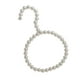 thumbnail image 5 of Percha de ropa con cuentas de perlas de 12 cm para abrigos, bufandas, corbatas, calcetines, calcetines de seda, gancho de aro Blanco sin Bowknot, 5 of 6
