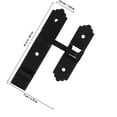 thumbnail image 6 of PTOOTP Black Zinc Alloy Bathroom Door Lock Portable Home Security No Drilling Required Easy Install for Doors, 6 of 8