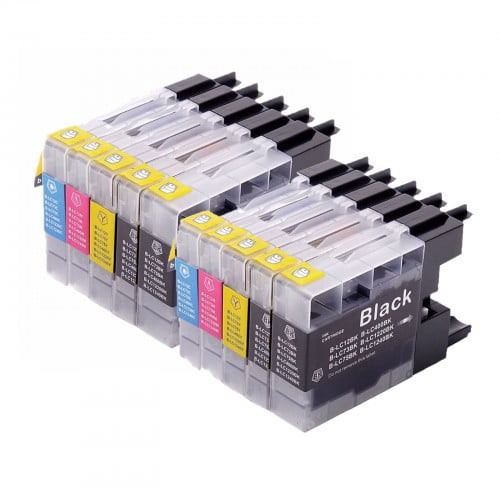 10PK(2Ensemble+2K) LC-71, LC-75 Cartouche d'Encre Compatible pour Imprimante Brother LC71,LC75