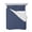 Navy Blue, variant on Quilts King Size Bedding Set, Navy Blue Striped Lightweight Quilted Comforter, Navy Blue White Farmhouse Stripes Soft Reversible Bedspread Coverlet with Pillow Covers for All Season, 96" x 106"