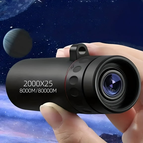 GJX Telescope (Black), Telescope for Adults High Powered Telescope, High-power, High-definition, Day And Night Use, Low Light Night Vision, Non Infrared Portable Single Tube