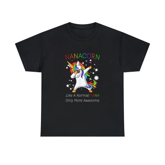Nanacorn Like A Nana Only Awesome Dabbing Unicorn -Shirt
