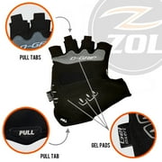 Zol Race Performance Cycling Gloves Half Finger Bike Gloves Gel Pad (XXLarge)