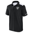 thumbnail image 2 of Men's Fanatics  Black/White Las Vegas Raiders Colorblock Polo, 2 of 3