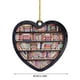 thumbnail image 3 of Libro colgante de corazón navideño, decoración acrílica para amantes de los libros, regalo sin decoración 3D para árbol de Navidad, decoración colgante navideña para interiores y exteriores., 3 of 7
