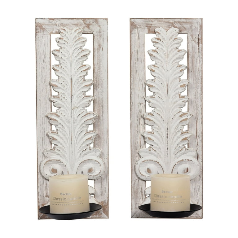 Candle Sconces Wall Decor Set of 2, Wall authentic Candle Holder Rustic Home Decor