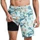 thumbnail image 5 of Ceisia Men's Watercolor Sea Turtle Print Beach Shorts with Quick Dry Stretch Fabric and Anti-Exposure Liner Multicolor XXL Gifts, 5 of 6