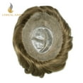 thumbnail image 5 of Lyrical Hair Toupee for Men Durable Full PU Mens Toupee Human Hair Replacement System Thin Skin Injected Hair System for Man, 5 of 7