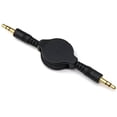 thumbnail image 4 of Retractable Aux Cable for LG G8X ThinQ Phone - 3.5mm Adapter Car Stereo Aux-in Audio Cord Speaker Jack Wire Black P2L, 4 of 6