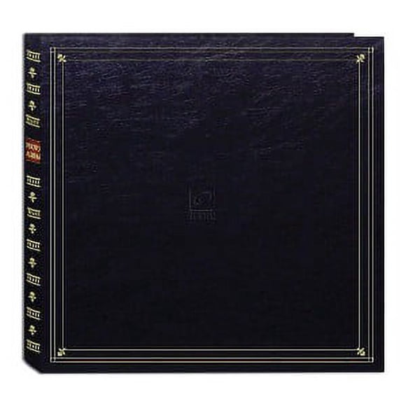 Pioneer Photo Albums 300-Pocket Post Bound Leatherette Cover Photo Album for 3.5 by 5.25-Inch Prints, Black