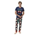 thumbnail image 2 of Family Christmas Pajamas Matching Sets Graphic Short Sleeve Crewneck Holiday 2 Piece Set Outfits Xmas Lounge Long Pants Sleepawear Festival Pjs, 2 of 6