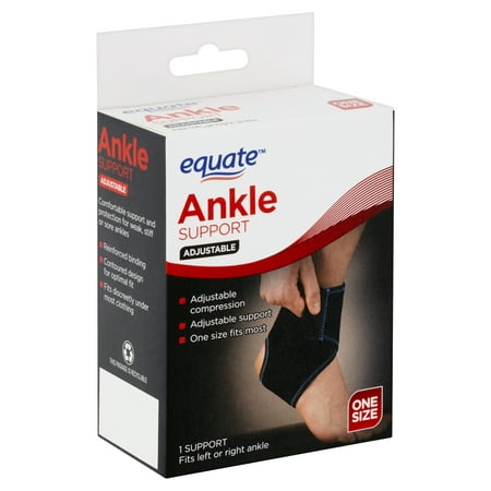 Equate Adjustable Ankle Support, One Size (Best Ankle Support For Torn Ligaments)