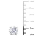 thumbnail image 2 of Everly Women's Created Moissanite 14k White Gold Earrings, 2 of 6