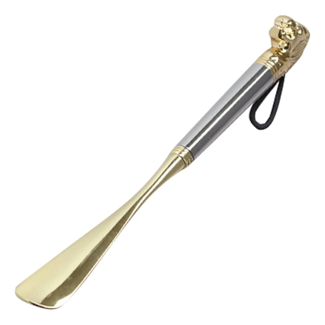 Animales Decorativo Mango largo Ayudante Mango largo Zapatería Herramienta León de plata de 32 cm jinwen Calzador Mango Largo