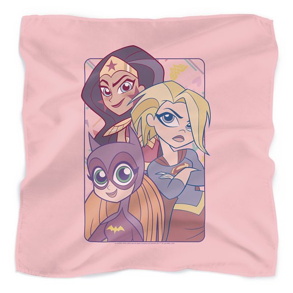 DC Super Hero Girls Don't Box Us In Bandana (21 in x 21 in)