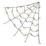 Multicolor Corner Web Light, 3ft, LED Minis, 30in x 30in, Halloween Indoor/Outdoor, by Way To Celebrate