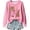 Z1Pink, variant on Trendfront Womens Dachshund Graphic Sweater Tops Crewneck Long Sleeve Dog Patchwork Paw Detail Relaxed Fit Casual Winter Pullovers