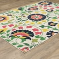 thumbnail image 4 of Oriental Weavers Havana Indoor/Outdoor Rug - HAV10 - 6'7" x 9'2" - in Ivory/ Multi - Vintage Bohemian Style, Water, Stain and Fade Resistant, Hose Clean, Patio, Outdoor Living Area Rug, 4 of 5