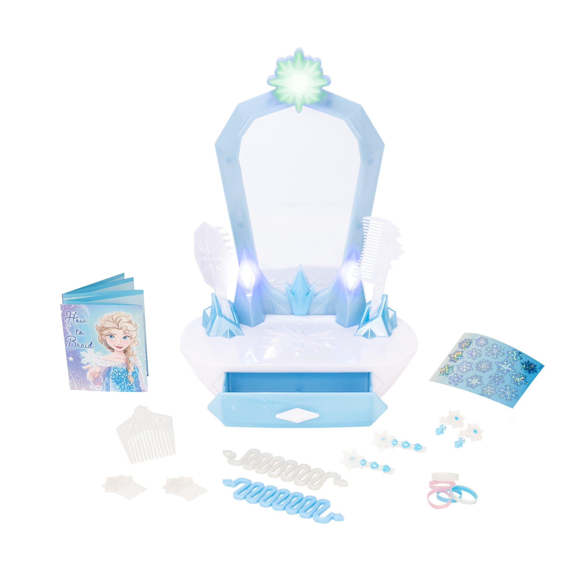 Disney Frozen Icy Magic Vanity with Hairbrush and Accessories