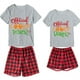 thumbnail image 2 of Pijamas de pareja de Navidad a juego, probador de galletas oficial y panadero, ropa de dormir corta para adultos, 2 of 3