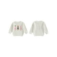 thumbnail image 2 of Rovasas Baby Girl Christmas Sweater, Long Sleeve Crew Neck Tree Pullover, 2 of 9