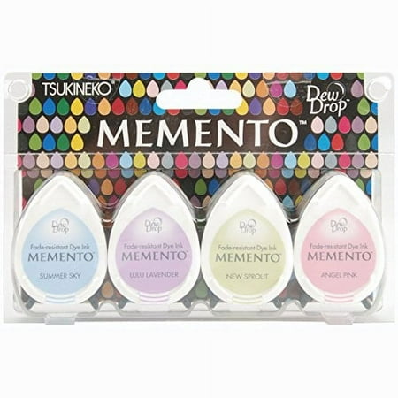 UPC: 0712353240148 | Tsukineko 4-Pack Assortment Memento Dew Drops Fade-Resistant Ink  Oh Baby