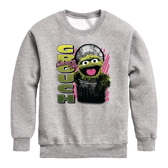 Sesame Street - Oscar the Grouch - Youth Crew Fleece Sweatshirt