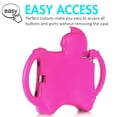 thumbnail image 6 of Kids Case for iPad 9.7,iPad 6th/5th Gen Case 2018/2017,iPad Air 2 Kids Case,iPad Air Case,iPad Pro 9.7 Case,Lightweight Shockproof EVA Silicone Protective Handle Stand Kids Friendly Cute Case,Rose, 6 of 6